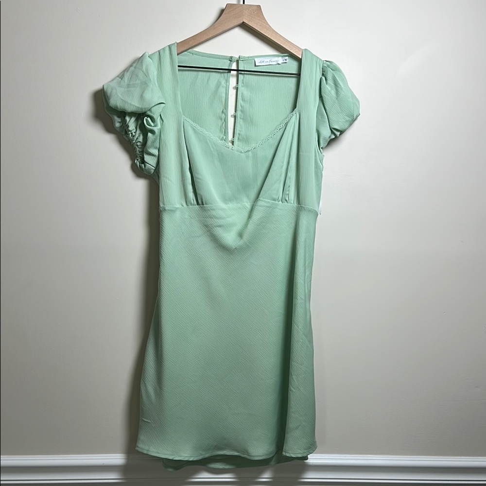 All In Favor Green Dress Size Large New With Tags